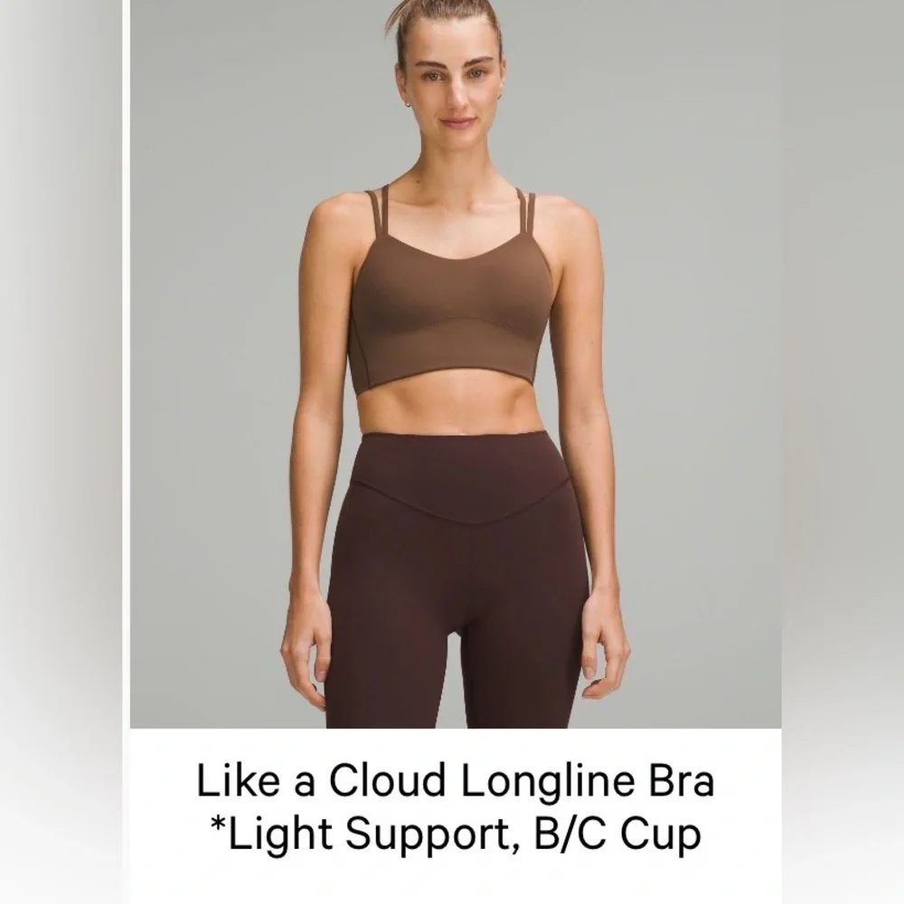 Lululemon longline cloud bra Java size 6 - Picture 1 of 4